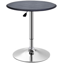Barski stol podesive visine Ø 63 × 67–93 cm, crni