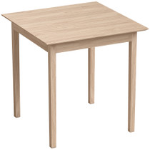 Kvadratni trpezarijski stol za 2 osobe 75 × 75 × 76 cm, prirodna boja drveta