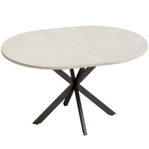 Trpezarijski stol na razvlačenje za 4–6 osoba 135 × 100 × 75 cm, siv