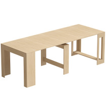 Trpezarijski stol na razvlačenje 48–240 × 90 × 78 cm, svijetlosmeđi