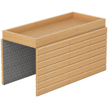 Poslužavnik za naslon sofe, bambus, 45 × 33,5 × 3 cm, prirodna boja