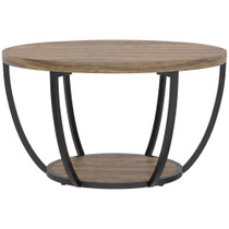 Klub stol na 2 nivoa 80 × 80 × 43,8 cm, smeđi/crni