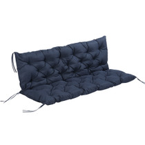 Jastuk za vrtnu klupu s naslonom, za 3 osobe, 150 × 98 × 8 cm, plavi