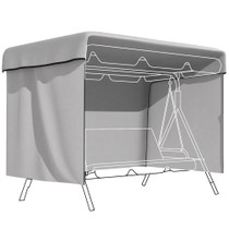 Zaštitna navlaka za vrtni namještaj 215 × 155 × 150 cm, siva