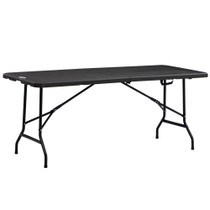 Sklopivi vrtni stol za 6 osoba 180 × 75,5 × 73 cm, tamnosiva