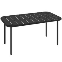 Pomoćni stol za vanjski prostor 90 × 50 × 43 cm, crni