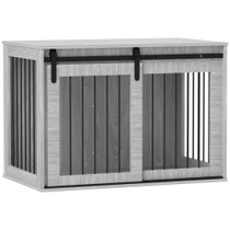 Transporter za pse s kliznim vratima 98 × 58 × 61 cm, siva