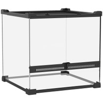 Stakleni terarij za gmizavce 30 × 30 × 30 cm, crni