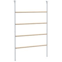 Ljestve za kokoši s 4 prečke 140 × 86 × 2,5 cm, prirodno drvo