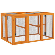 kokošinjac za 1–3 kokoši 140 × 84,5 × 80,5 cm, narandžasti