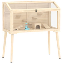 Kavez za hrčke s priborom 110 × 52 × 101 cm, boja drveta