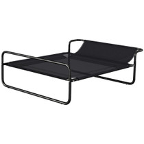 Povišeni krevet za pse 91 × 69 × 29 cm, crni