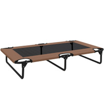 Podignuti sklopivi krevet za pse 107 × 61 × 20 cm, boja kafe
