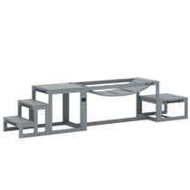 Agility set za pse od 3 dijela: most, platforma i stepenice, siva