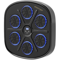 Zidna muzička boks mašina s Bluetoothom, LED svjetlima i rukavicama, crna