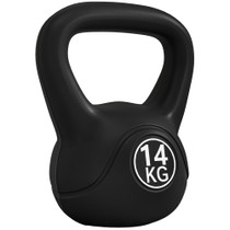 Kettlebell tegovi 14 kg punjen pijeskom, crni