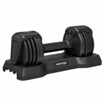 Podesiva bučica 2–11 kg s postoljem, crna