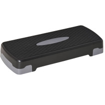 Stepper za aerobik podesive visine 10–15 cm, crno-siva