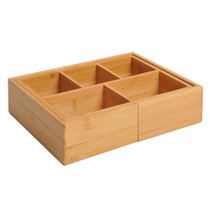 Organizator za ladicu na izvlačenje, bambus 24,6 × 17,6 × 7 cm, prirodna boja