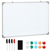 Magnetna bijela tabla 90 × 60 cm, s 4 markera i 10 magneta, bijela