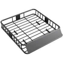 Krovni nosač za auto s vjetrobranom 110,5 × 99,5 × 18,5 cm, crni