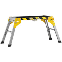 Sklopiva aluminijska radna platforma do 150 kg 110 × 32 × 50 cm, crna