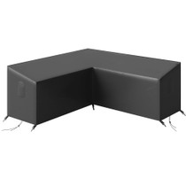 Navlaka za vrtnu ugaonu garnituru V-oblika 216 × 216 × 78 cm, crna