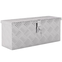 Aluminijska kutija za alat s bravom 50 × 15,5 × 20,5 cm, srebrna