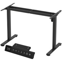 Okvir radnog stola električno podesive visine 161 × 56,5 × 118 cm, crni