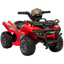 Dječiji električni quad 6 V, vožnja naprijed, crveni