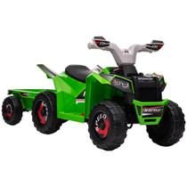 Dječiji električni quad s prikolicom, zeleni