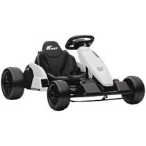 Dječiji električni go-kart s drift funkcijom 24 V, bijeli