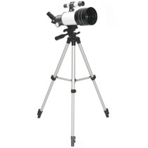 Teleskop za početnike s objektivom 70 mm i podesivim stativom, bijeli