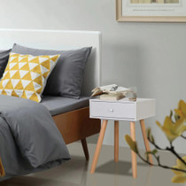 Noćni Ormarići 2 kom Masivna Borovina 40x30x61 cm Bijeli Noćni Ormarići 2 kom Masivna Borovina 40x30x61 cm Bijeli