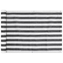 Balkonska Zaštita HDPE 75x600 cm Antracit i Bijela Boja