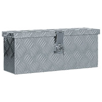 Aluminijska kutija 48,5 x 14 x 20 cm srebrna