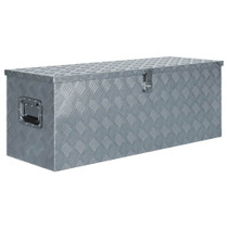 Aluminijska kutija 110,5 x 38,5 x 40 cm srebrna