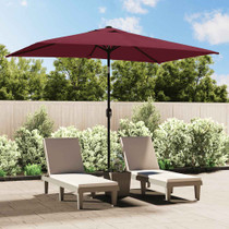 Vrtni suncobran s metalnom šipkom 300 x 200 cm bordo Vrtni suncobran s metalnom šipkom 300 x 200 cm bordo