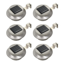 Vrtne solarne svjetiljke 6 kom LED okrugle 12 cm bijele Vrtne solarne svjetiljke 6 kom LED okrugle 12 cm bijele