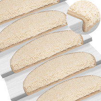 Otirači za stepenice 15 kom krem 65 x 25 cm