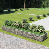 Gabionska sadilica od pocinčanog čelika 450 x 90 x 50 cm Gabionska sadilica od pocinčanog čelika 450 x 90 x 50 cm