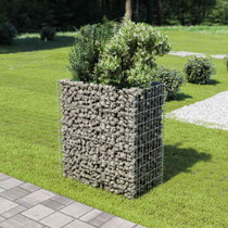 Gabionska sadilica od pocinčanog čelika 90 x 50 x 100 cm Gabionska sadilica od pocinčanog čelika 90 x 50 x 100 cm