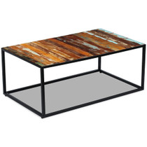 Stolić za kavu od masivnog obnovljenog drva 100 x 60 x 40 cm Stolić za kavu od masivnog obnovljenog drva 100 x 60 x 40 cm