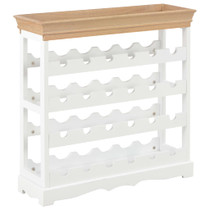 Ormarić za vino bijeli 70 x 22,5 x 70,5 cm MDF