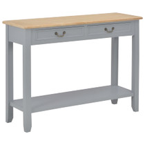 Konzolni stol sivi 110 x 35 x 80 cm drveni Konzolni stol sivi 110 x 35 x 80 cm drveni
