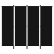Sobna pregrada s 4 panela crna 200 x 180 cm Sobna pregrada s 4 panela crna 200 x 180 cm