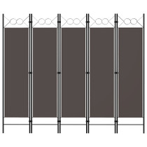Sobna pregrada s 5 panela antracit 200 x 180 cm Sobna pregrada s 5 panela antracit 200 x 180 cm