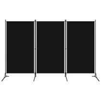 Sobna pregrada s 3 panela crna 260 x 180 cm Sobna pregrada s 3 panela crna 260 x 180 cm