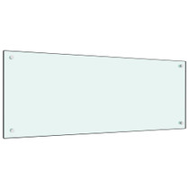 Kuhinjska zaštita od prskanja bijela 100 x 40 cm kaljeno staklo Kuhinjska zaštita od prskanja bijela 100 x 40 cm kaljeno staklo