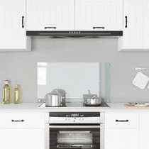 Kuhinjska zaštita od prskanja prozirna 90x50 cm kaljeno staklo